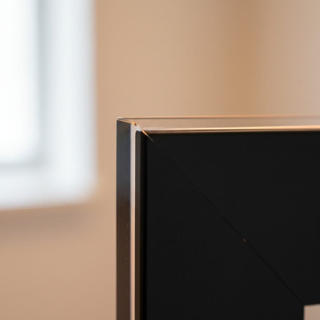 Close-up of glass material.