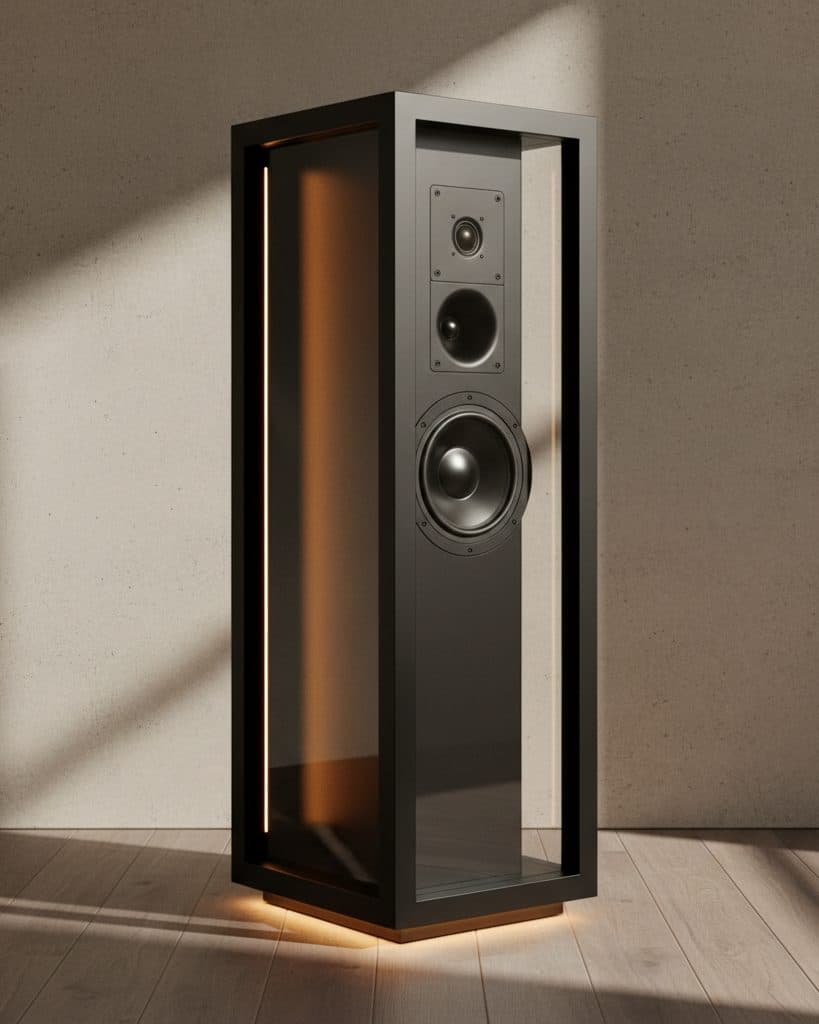 AUREN One in Obsidian finish, three-quarter angle.